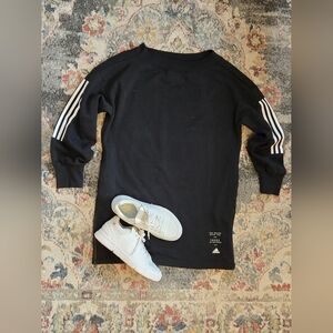 Adidas black and white sweatshirt dress. Long sleeve. Size Small 8-10. Like New